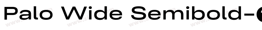 Palo Wide Semibold字体转换